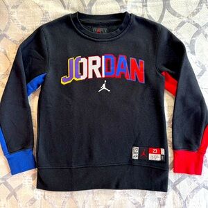 Jordan 23 Color Block Jumpman Vintage Y2K Crewneck Sweatshirt Boys Size Small